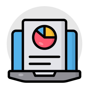 İş raporunun trend vektör tasarımı 