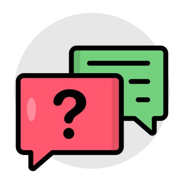 Trendy design icon of help chat 