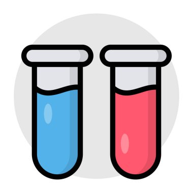 Örnek tüplerin mükemmel tasarım simgesi