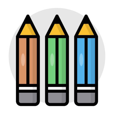 Yazma aracı simgesi, kalem dizaynı