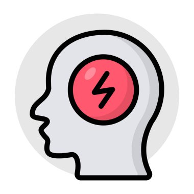 An icon design of brain power 