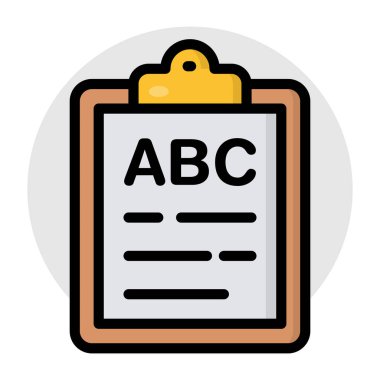        ABC öğrenmesinin düzenlenebilir düz tasarım vektörü 