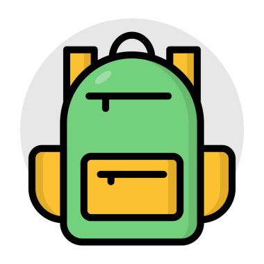      Sırt çantasının son moda vektör tasarımı 