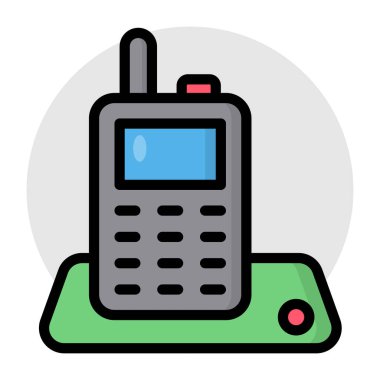 A unique design icon of walkie talkie 