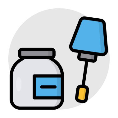 Düzenlenebilir mürekkep kutusu tasarım simgesi 