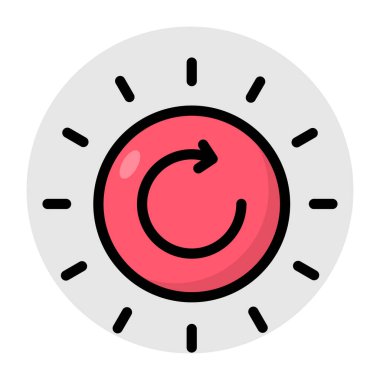 Perfect design icon of reverse arrow 