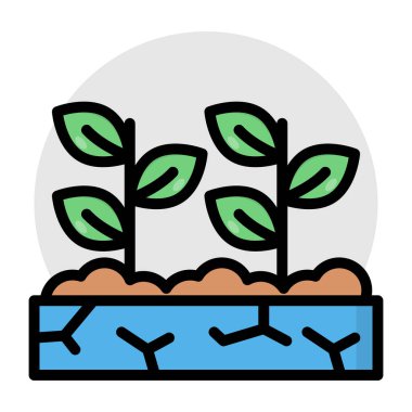 Vector design of growing plant