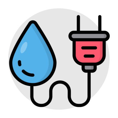 Su gücünün modern tasarım simgesi