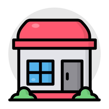 Bungalovun düzenlenebilir tasarım simgesi