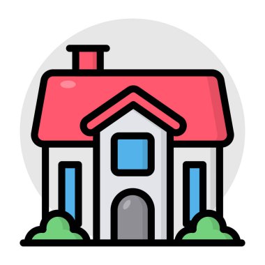 Bungalovun düzenlenebilir tasarım simgesi