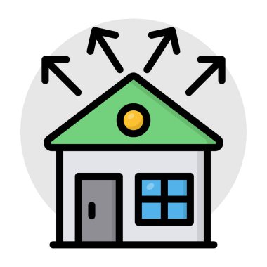 Ev ağlarının yaratıcı tasarım simgesi