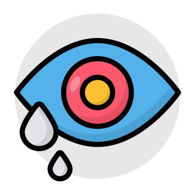 Göz damlalarının modern tasarım simgesi 