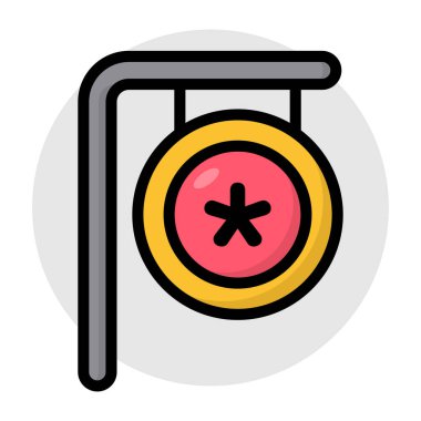 Tıbbi panonun bir simge tasarımı