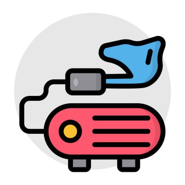 Nebulizer 'in modern tasarım simgesi 