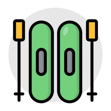 An icon design of ski accessory 