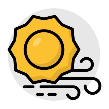 An icon design of sunlight 