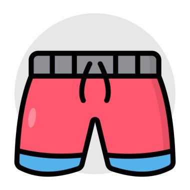 Erkek giyim ve knicker vektörlerinin simge tasarımı 