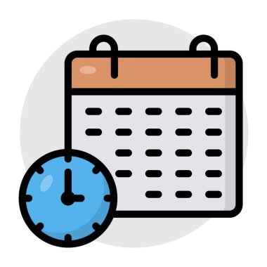 Zaman çizelgesinin mükemmel tasarım simgesi 