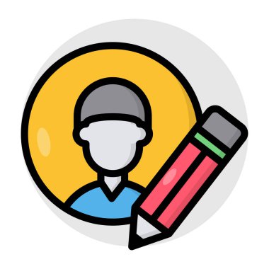 Profilin modern tasarım simgesi 