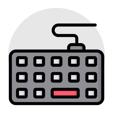 Editable design icon of keyboard 