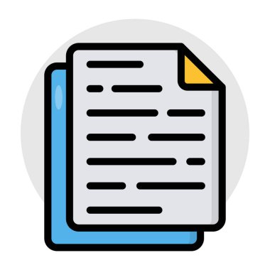 Dosyanın düzenlenebilir tasarım simgesi