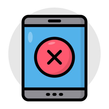 Cep telefonu olmayan modern teknoloji simgesi 