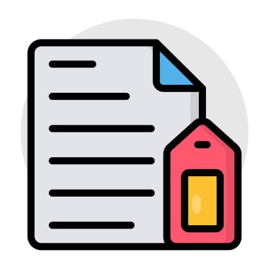 Dosyanın düzenlenebilir tasarım simgesi