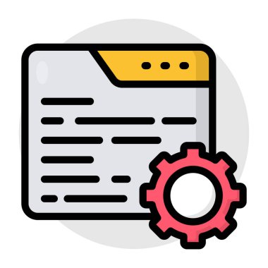 A unique design icon of web setting 