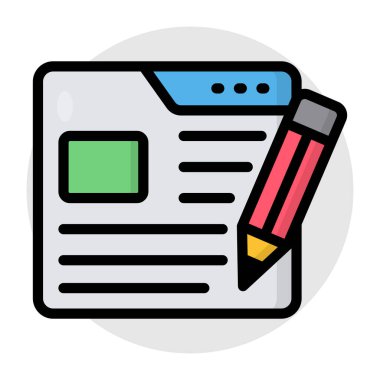 Seo yazmanın moda tasarım simgesi 