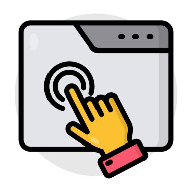 Parmak vuruşunun son moda vektör tasarımı