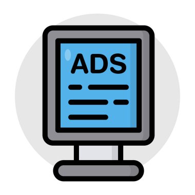 Reklam panosunun premimium indirme simgesi