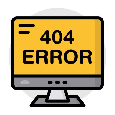         Hata 404 'ün yaratıcı tasarım vektörü 