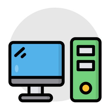 Bilgisayarın premimium indirme simgesi 