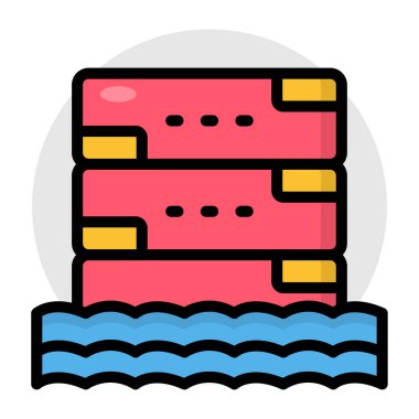 Sunucu rafının bir simge tasarımı