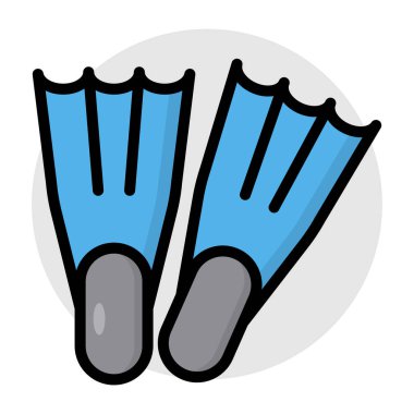 Premium download icon of scuba fins