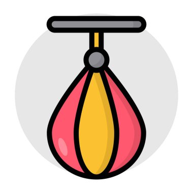 Kum torbasının modern tasarım simgesi.