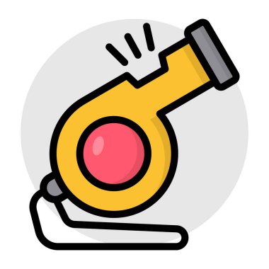 Cırtlak bir ses simgesi, düdük tasarımı