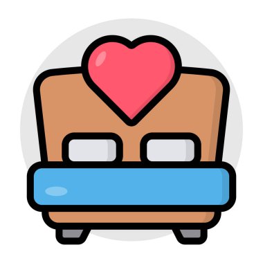 Premium download icon of bed