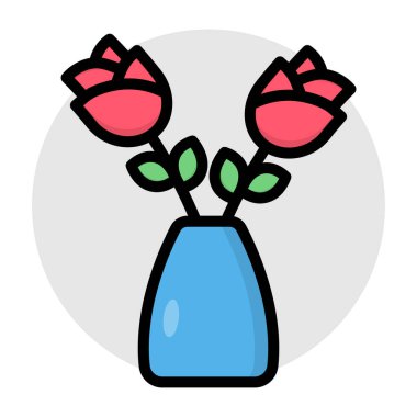 Çiçek vazosunun moda tasarım simgesi