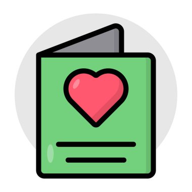 Aşk kartının moda tasarım simgesi