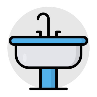 Yıkanma leğeninin moda tasarım simgesi