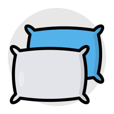 Yastıkların yaratıcı tasarım simgesi 