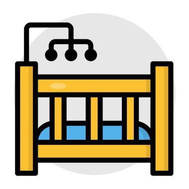 Bebek beşiğinin modaya uygun tasarım simgesi