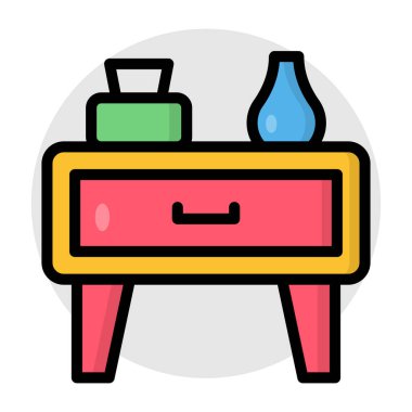 Tablonun yanında yaratıcı tasarım simgesi