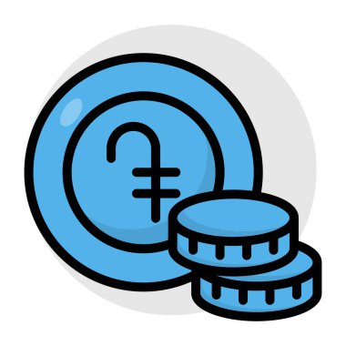 Kripto para biriminin bir simge tasarımı 