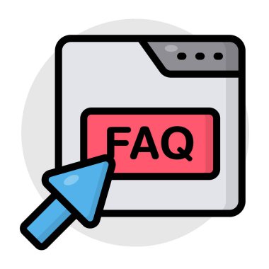 Faq 'ın moda tasarım simgesi 