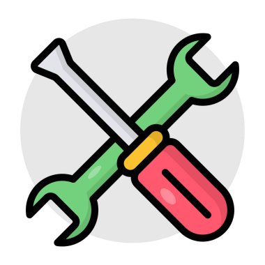 Teknik araçların düzenlenebilir tasarım simgesi