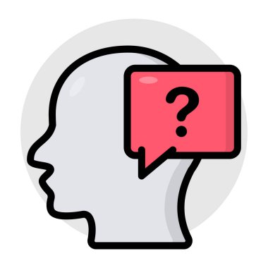 Trendy design icon of help chat 