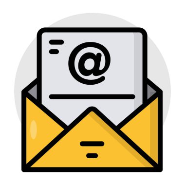 E- postanın yaratıcı tasarım simgesi 