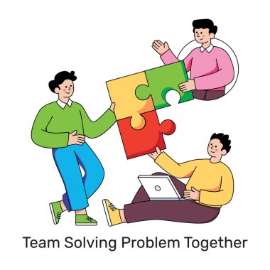 Problem çözmenin bir illüstrasyon tasarımı